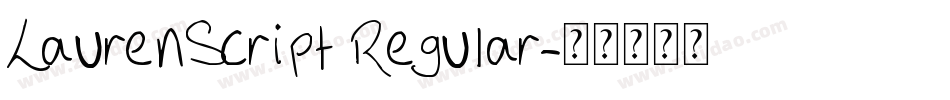 LaurenScript Regular字体转换